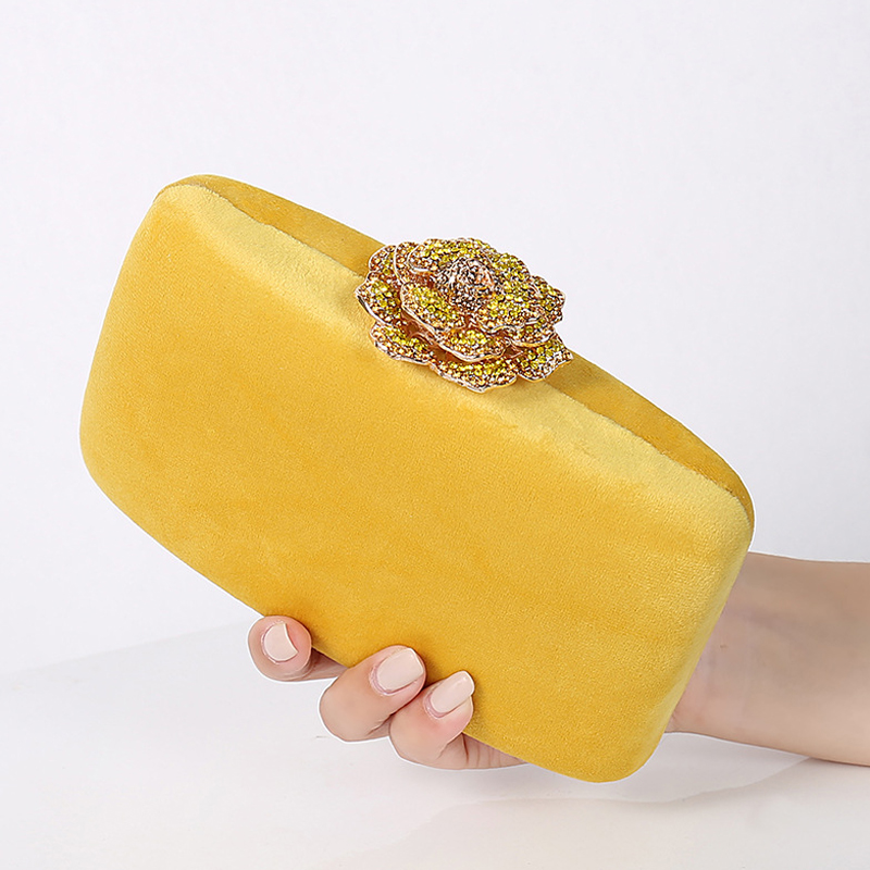 Luxury Bags Yellow - Bulanık Tote çanta gelin parti debriyaj