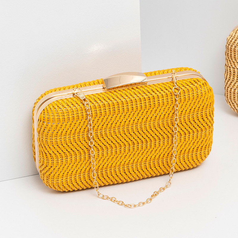Luxury Bags Yellow - Rahat saman kadın çantası sarı debriyaj