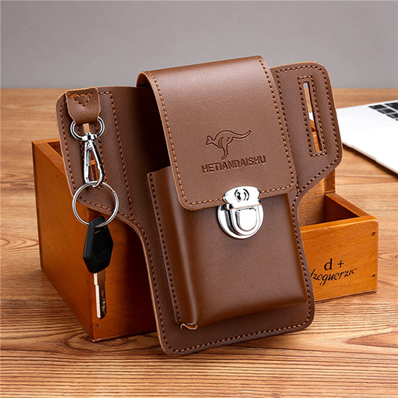 Luxury High Quality Bags - Erkekler İçin Telefon Kemer Çantası, Cep