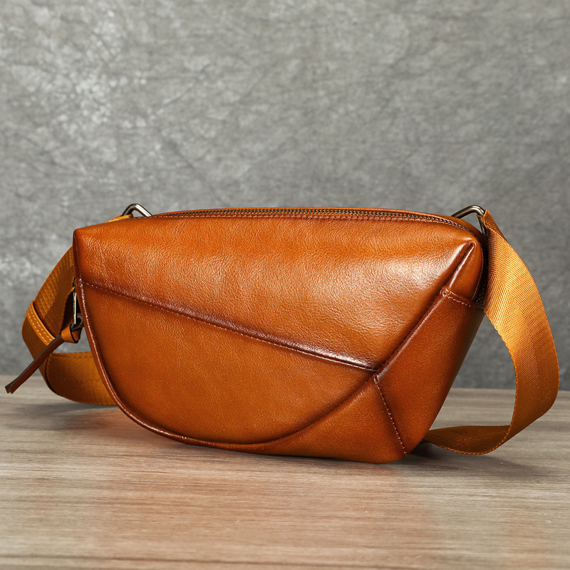 Saddle Bag Distressed - Vintage eskitilmiş hakiki deri erkek göğüs