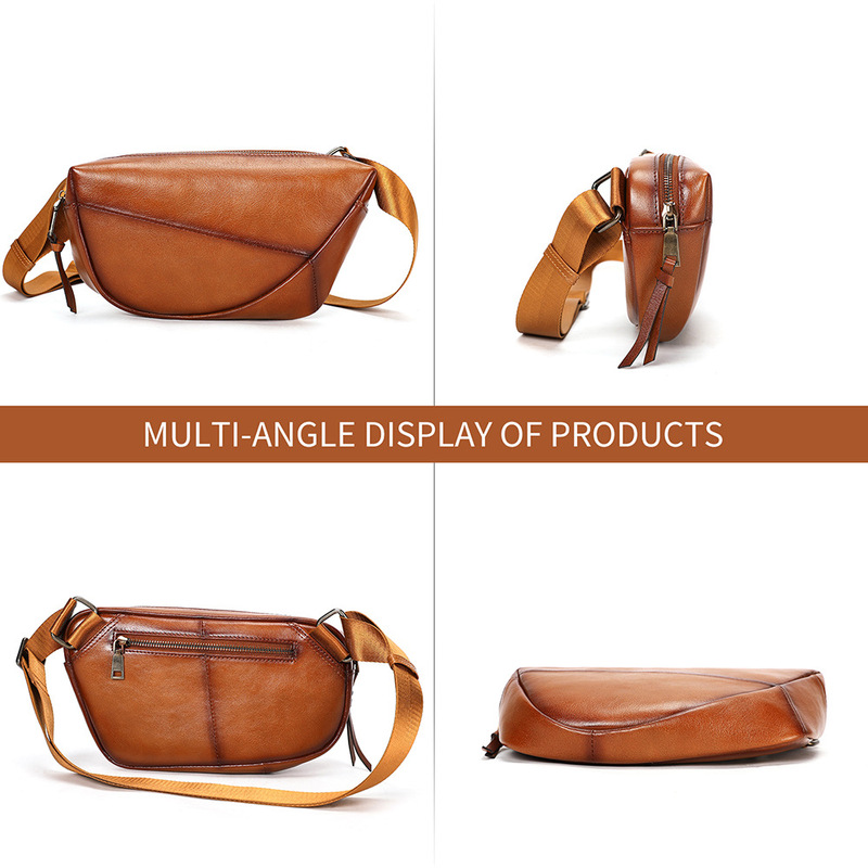Saddle Bag Distressed - Vintage eskitilmiş hakiki deri erkek göğüs