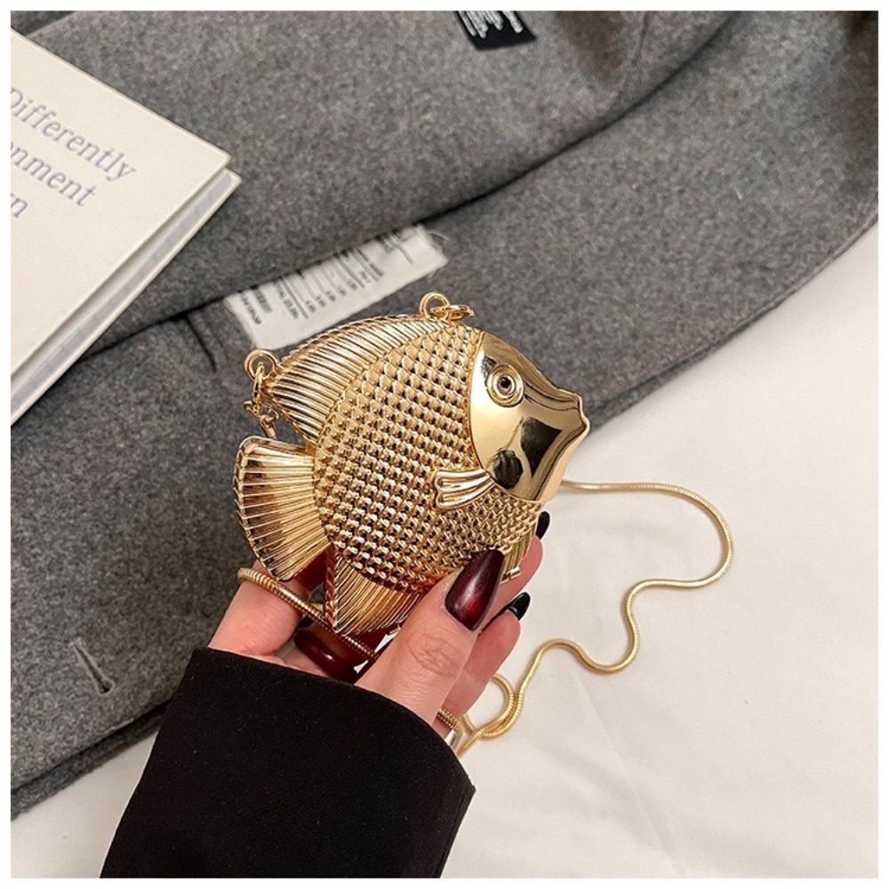 Mini Bag Evening Clutch - Sevimli Küçük Balık Şeklinde Omuz Çantası