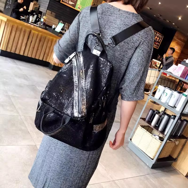 Yeni kadın naylon Sequins sırt - Luxury High Quality Bags incelemesi ve fiyatı