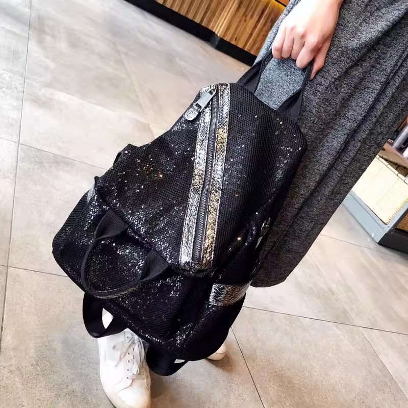 Yeni kadın naylon Sequins sırt - Luxury High Quality Bags incelemesi ve fiyatı