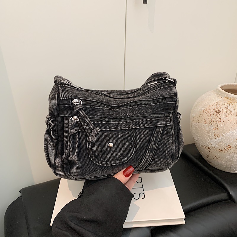 Sokak Stili Retro Mavi Kot Çan - Luxury Y2K Bags incelemesi ve fiyatı