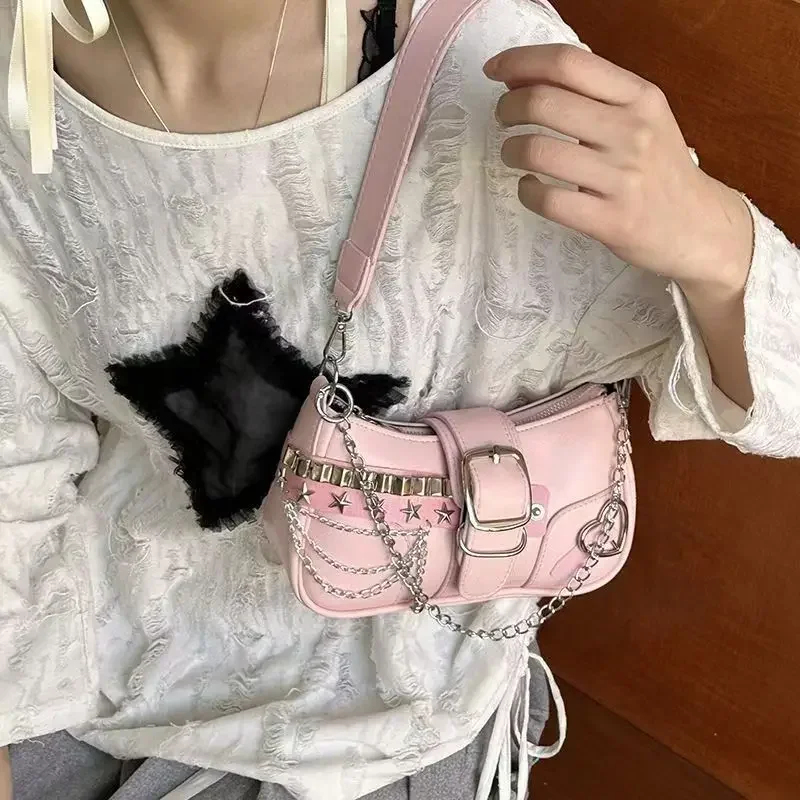 Lüks Y2K PU Deri Kız Omuz Çant - Luxury Y2K Bags incelemesi ve fiyatı