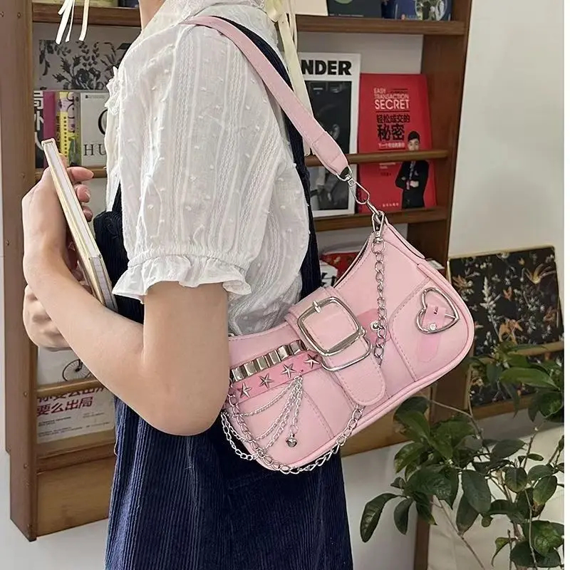 Lüks Y2K PU Deri Kız Omuz Çant - Luxury Y2K Bags incelemesi ve fiyatı