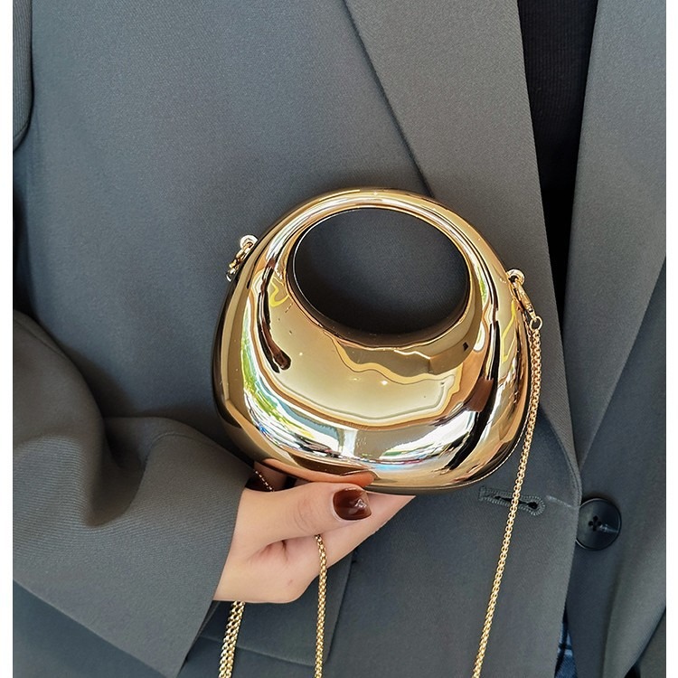 Mini Altın Akşam Çantası, Lüks - Mini Bag Evening Clutch incelemesi ve fiyatı