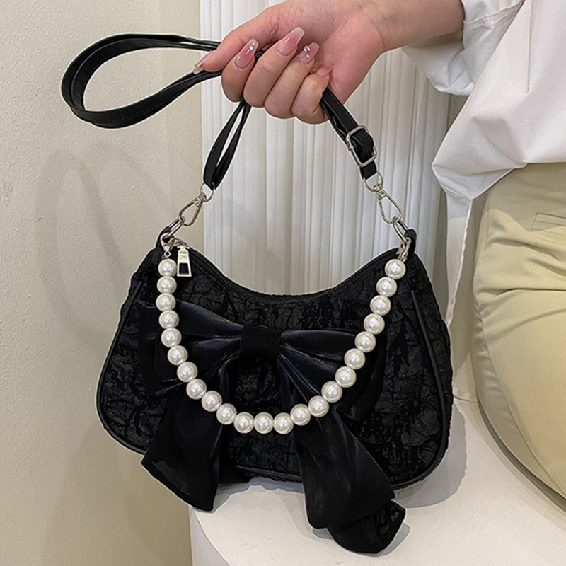 Beyaz İnci Detaylı Kadın Çanta - Luxury Y2K Bags incelemesi ve fiyatı