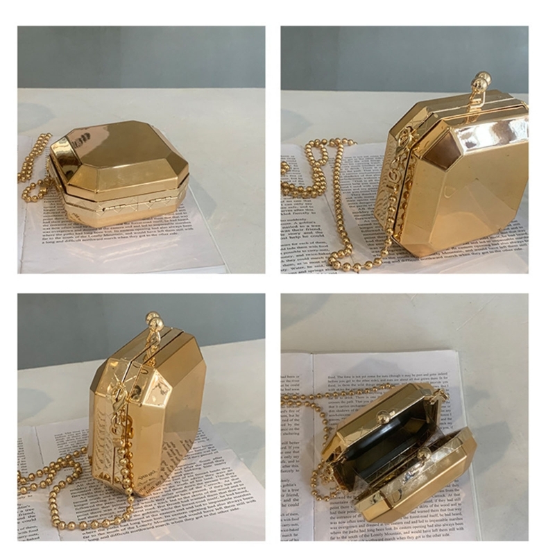 Mini lüks altın parti akşam de - Mini Bag Evening Clutch incelemesi ve fiyatı