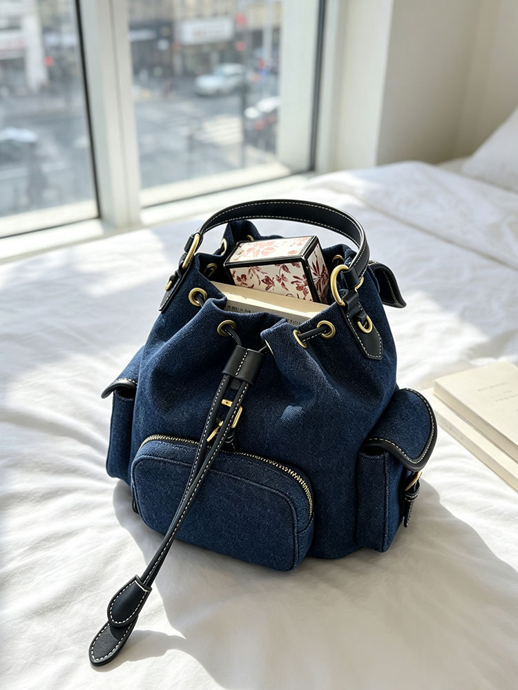 Denim Mavi Kadın Sırt Çantası  - Luxury Bags Denim incelemesi ve fiyatı