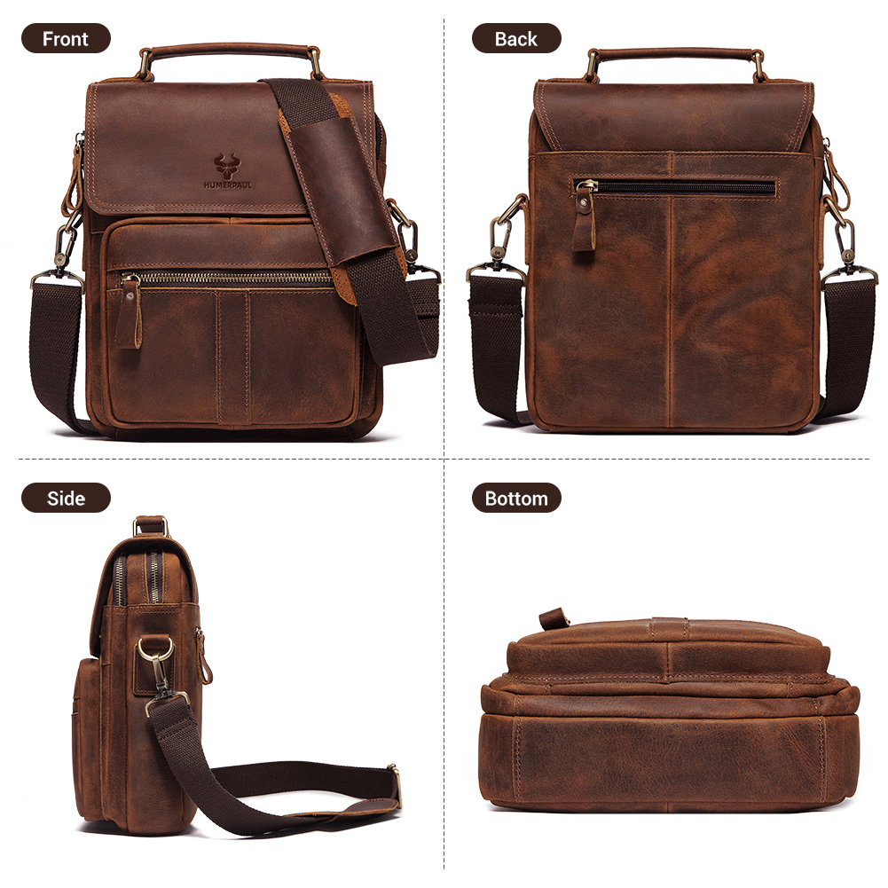 HUMERPAUL Hakiki Deri erkek om - Luxury Bags For Travel incelemesi ve fiyatı