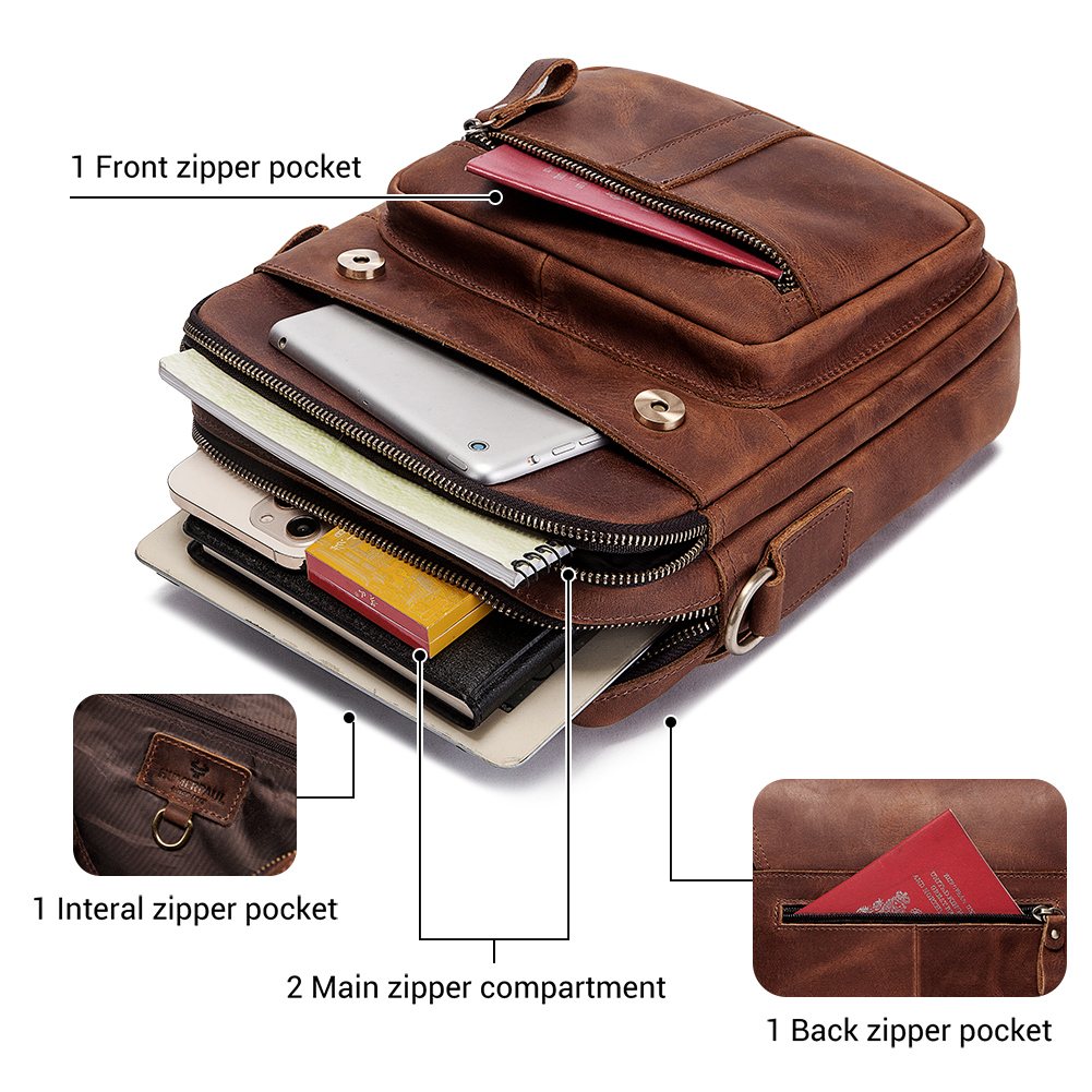 HUMERPAUL Hakiki Deri erkek om - Luxury Bags For Travel incelemesi ve fiyatı