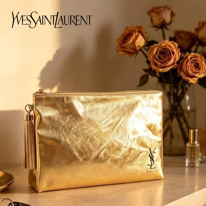 YSL Altın Kozmetik Çantası, Ta - Luxury Bags For Travel incelemesi ve fiyatı