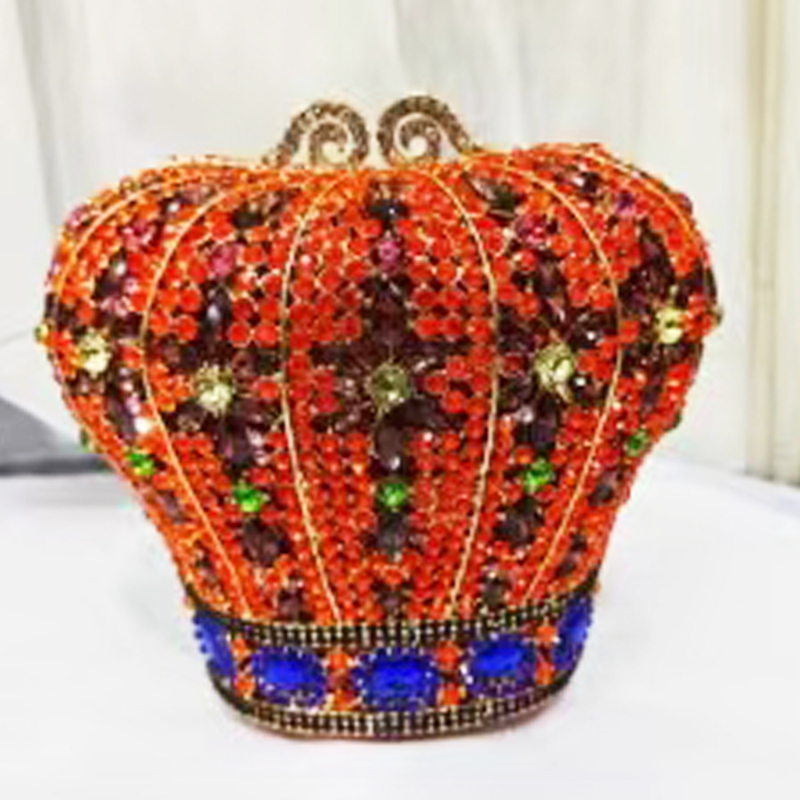 Taç Turuncu Büyük Rhinestone A - Mini Bag Evening Clutch incelemesi ve fiyatı